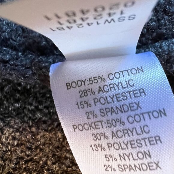 J. Jill Open Front Longer Cardigan Sweater Gray Extra Small - Picture 8 of 12